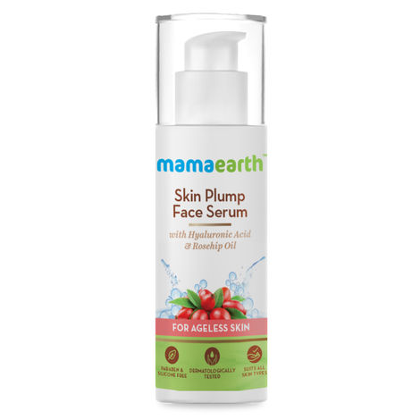 Buy Mamaearth Skin Plump Serum For Face Glow, with Hyaluronic Acid & Rosehip Oil for Ageless Skin (30 ml)-Purplle