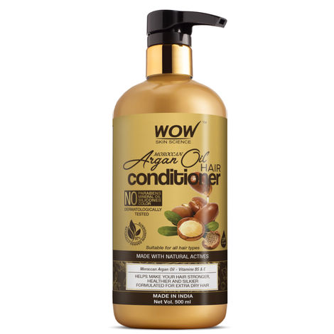 Buy WOW Skin Science Moroccan Argan Oil Hair Conditioner (500 ml)-Purplle