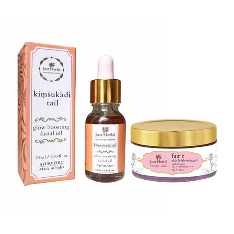 Buy Just Herbs Glow boosting Night-Routine for Oily/Combination Skin Combo of 2-Purplle