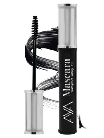 Buy AYA Waterproof Long Lasting Mascara, Black, 10 ml-Purplle