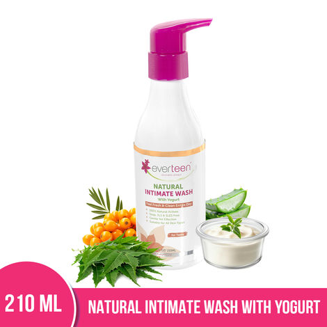 Buy everteen Yogurt Natural Intimate Wash for Feminine Intimate Hygiene in Teens - 1 Pack (210 ml)-Purplle