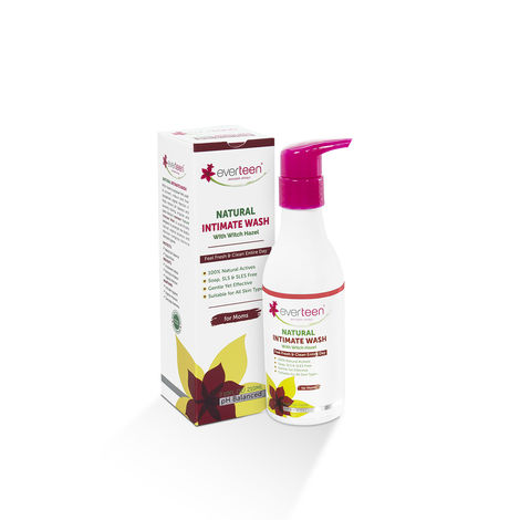 Buy everteen Witch Hazel Natural Intimate Wash for Feminine Hygiene in Moms - 1 Pack (210 ml)-Purplle