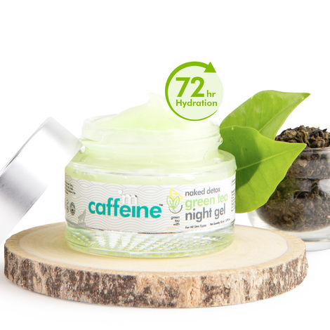 Buy mCaffeine naked detox green tea night gel with vitamiv C-Purplle