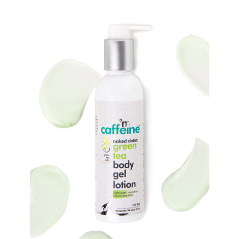 Buy mCaffeine Green Tea Body Gel Lotion (200ml) for Oily Skin | Non Greasy Lotion for Skin Hydration and Moisturization | With Vitamin C and Shea Butter | Daily-Use-Purplle