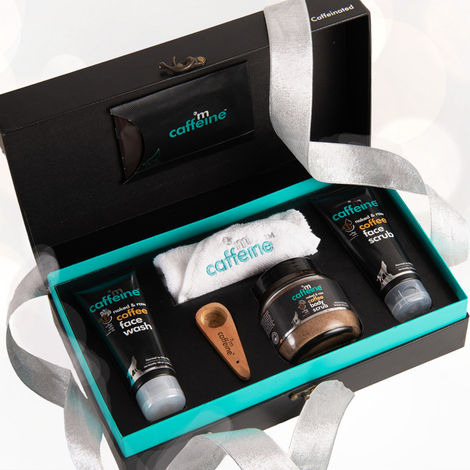 Buy MCaffeine Coffee Moment Skin Care Gift Kit - Premium Rakhi Gift Box, Combo of 5-Purplle