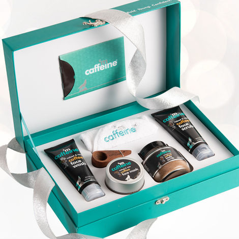 Buy MCaffeine Coffee Mood Skin Care Gift Kit - Premium Rakhi Gift Box - Skin Care Gift kit Combo of 5-Purplle