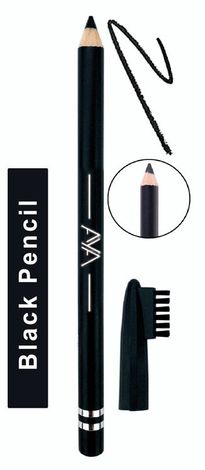 Buy AYA Waterproof Eyebrow Pencil With Brush (Black)-Purplle
