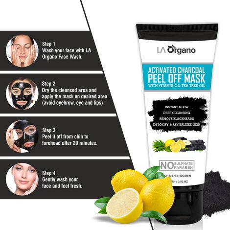 Buy LA Organo Glutathione whitening Soap(75 g) with Vit C Face Glow  Serum(30 ml)+Activated Charcoal Peel Off Mask Blackhead Remover(100 g) Skin  Care Combo (3 Items in the set) Online