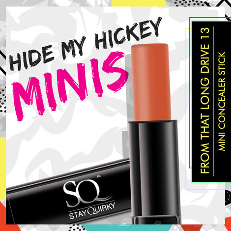 Buy Stay Quirky Hide my Hickey Concealer Minis - From That Long Drive 13 | Buildabale Coverage | Brightening | Long Lasting | Smudgeproof | Transferproof - 15set-Purplle
