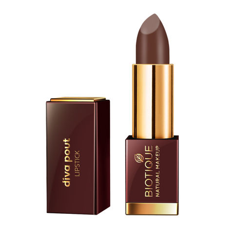 Buy Biotique Natural Makeup Diva Pout Lipstick (Brown Sugar Love)(4 gm)-Purplle