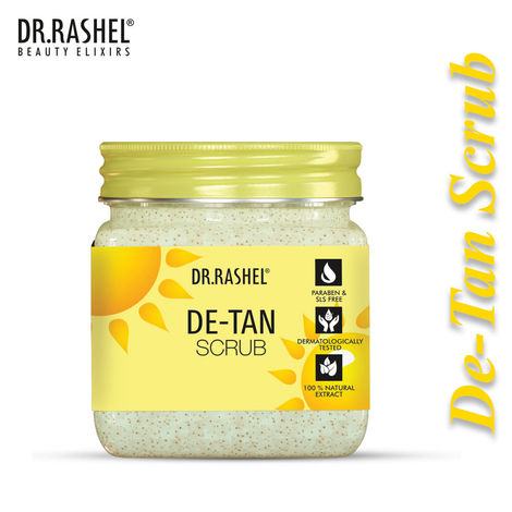 Buy Dr.Rashel Anti-Tanning De-Tan Face and Body Scrub For All Skin Types (380 ml)-Purplle