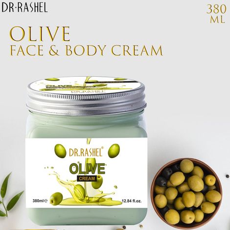 Buy Dr.Rashel Anti-Ageing Olive Face and Body Cream For All Skin Types (380 ml)-Purplle