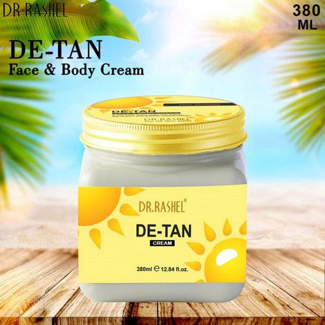 Buy Dr.Rashel Anti-Tanning De-Tan Face and Body Cream For All Skin Types (380 ml)-Purplle