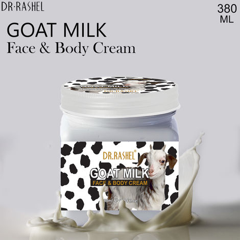 Buy Dr.Rashel Soothing Goat Milk Face and Body Cream For All Skin Types (380 ml)-Purplle