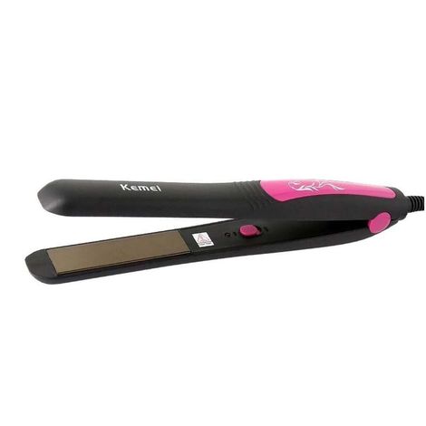 Buy Kemei KM-328 Professional Hair Straightener (Pink)-Purplle