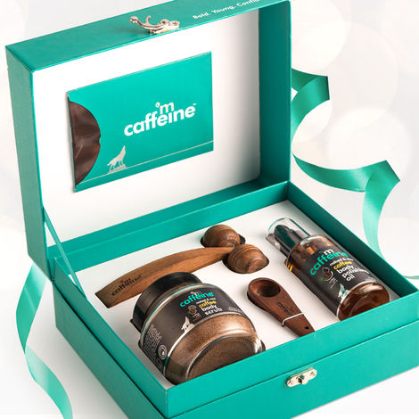 Buy MCaffeine Coffee De-stress Gift Kit - Skin Care Gift Sets & Combo of 4 For Women & Men-Purplle