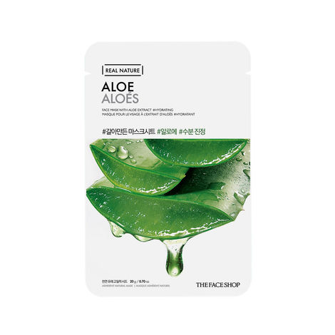 Buy The Face Shop Real Nature Aloe Face Mask (Sheet Mask 20 gm)-Purplle