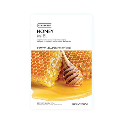 Buy The Face Shop Real Nature Honey Face Mask (Sheet Mask 20g)-Purplle