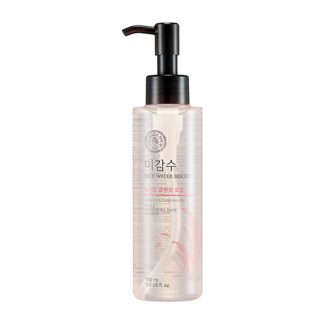 Buy The Face Shop Rice Water Bright Light Cleansing Oil With Rice Water To Brighten The Skin | Soap Wort For Deep Cleansing |Moringa Oil For Moisturization |Cleansing Oil To Remove Heavy Makeup And Impurities| 150Ml-Purplle