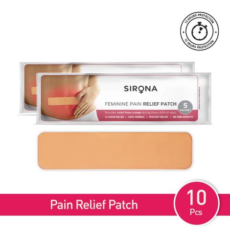 Buy Sirona Feminine Pain Relief Patches - 10 Patches (2 Pack - 5 Patches Each)-Purplle