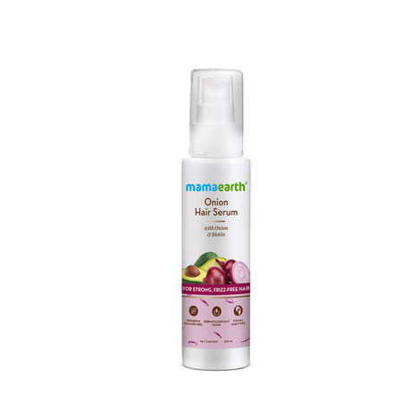 Buy Mamaearth Onion Hair Serum with Onion and Biotin for Strong, Frizz-Free Hair - 100 ml-Purplle