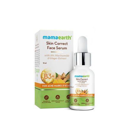 Buy Mamaearth Skin Correct Face Serum with 10% Niacinamide & Ginger Extract for Acne Marks & Scars - 30 ml-Purplle