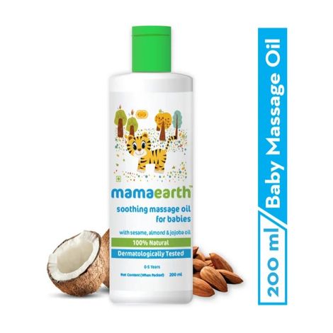 Buy Mamaearth Soothing Baby Massage Oil, with Sesame, Almond & Jojoba Oil (200 ml)-Purplle