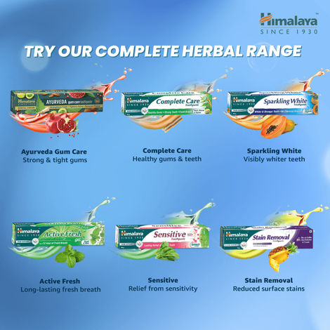 Buy Himalaya Sparkling White Toothpaste Rs.21 off on (2N X 150 g ...