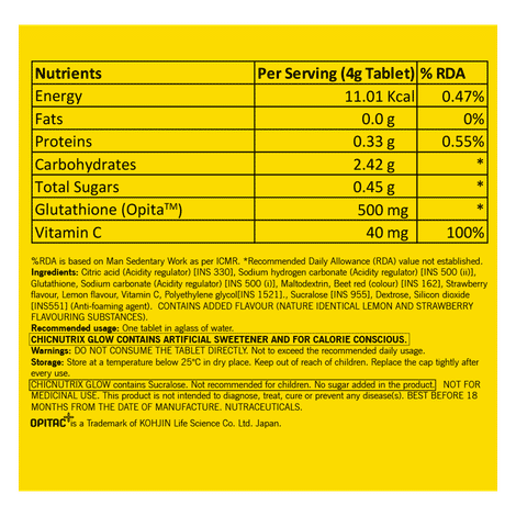 glutathione infusion near me Buy Chicnutrix Glow - Glutathione and Vitamin C for Skin Radiance & Glow -  20 Effervescent Tablets - Strawberry and Lemon Flavour Online