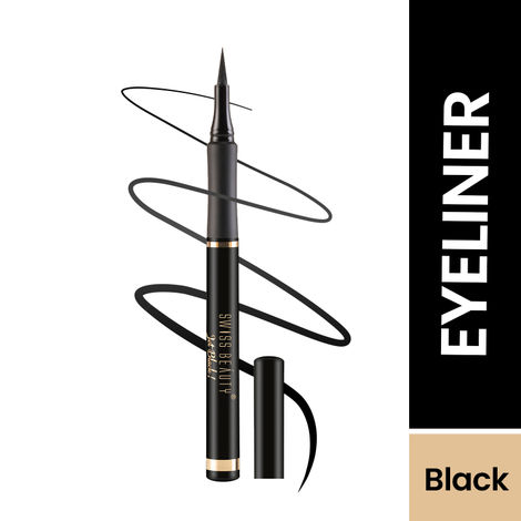 Buy Swiss Beauty Jet Black Bold Felt Tip Eyeliner - 1.2 ml-Purplle