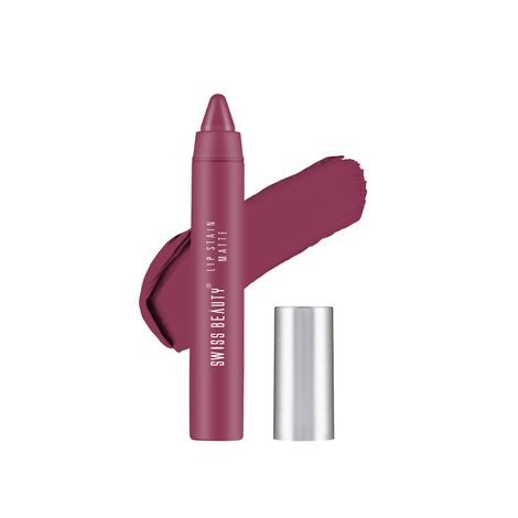 Buy Swiss Beauty Lip Stain Matte Lipstick - Fuchsia-Pink (3.4 g)-Purplle
