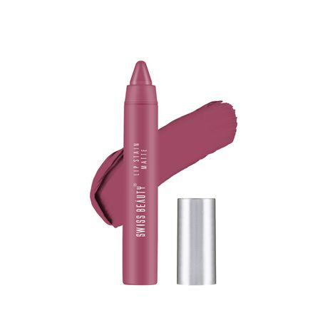 Buy Swiss Beauty Lip Stain Matte Lipstick - Pink-Blossom - 3.4 g-Purplle
