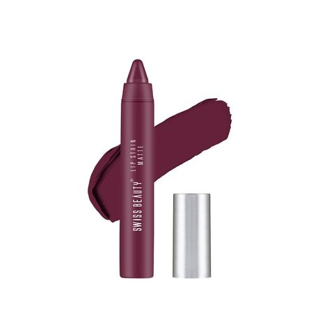 Buy Swiss Beauty Lip Stain Matte Lipstick - Burgandy (3.4 gm)-Purplle