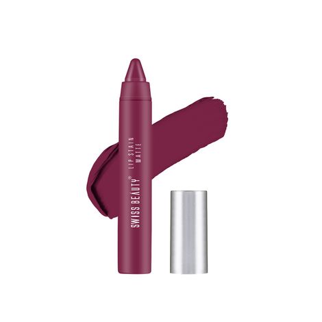 Buy Swiss Beauty Lip Stain Matte Lipstick - Velvet-Maroon (3.4 g)-Purplle