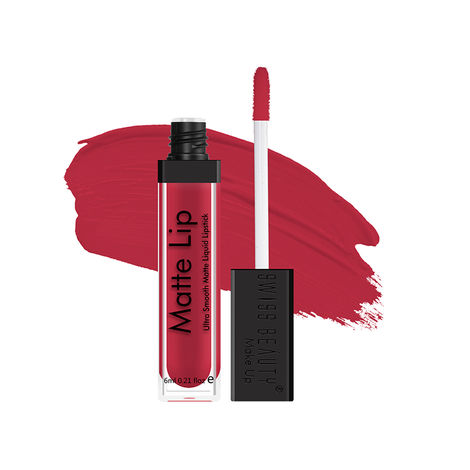 Buy Swiss Beauty Ultra Smooth Matte Lip Liquid Lipstick Color Stay - Passionate-Red (6 ml)-Purplle