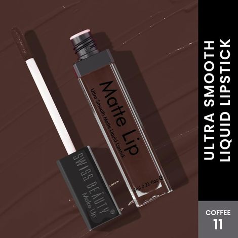 Buy Swiss Beauty Ultra Smooth Matte Lip Liquid Lipstick Color Stay - Coffee (6 ml)-Purplle