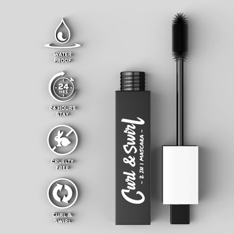 Buy Bella Voste Curl & Swirl 2-in-1 Mascara - 9 ml-Purplle