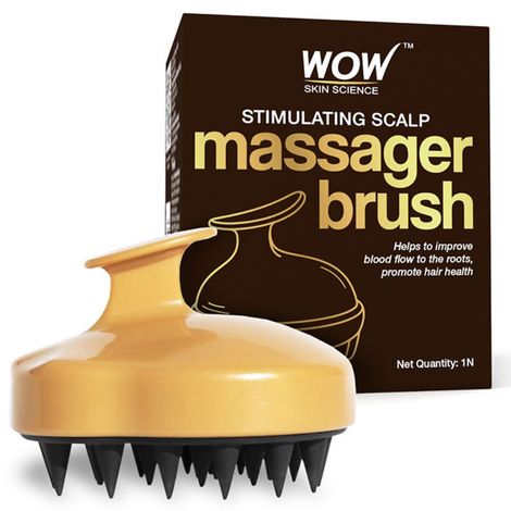 Buy WOW Skin Science Stimulating Scalp Massager Brush 1 Pc-Purplle