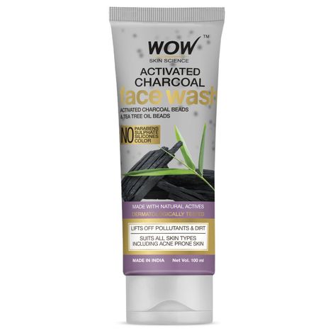 Buy WOW Skin Science Activated Charcoal Face Wash (100 ml)-Purplle