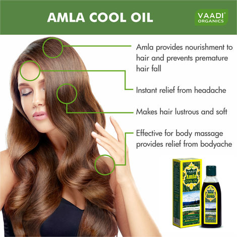 Buy Vaadi Herbals Amla Cool Oil with Brahmi & Amla Extract (100 ml)-Purplle