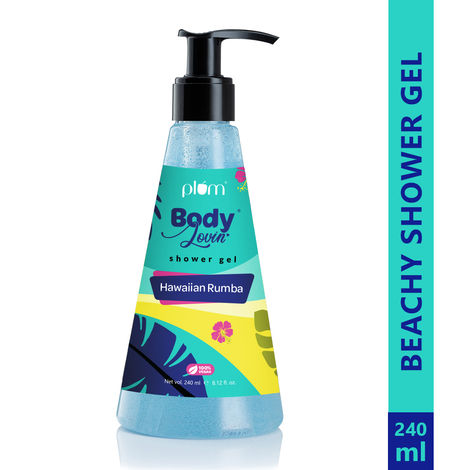 Buy Plum BodyLovin' Hawaiian Rumba Shower Gel | SLS-Free Body Wash For Women & Men | Fresh Beachy Fragrance for Soft & Smooth Skin | Aloe-Infused Nourishing Body Cleanser For All Skin Types (240 ml)-Purplle