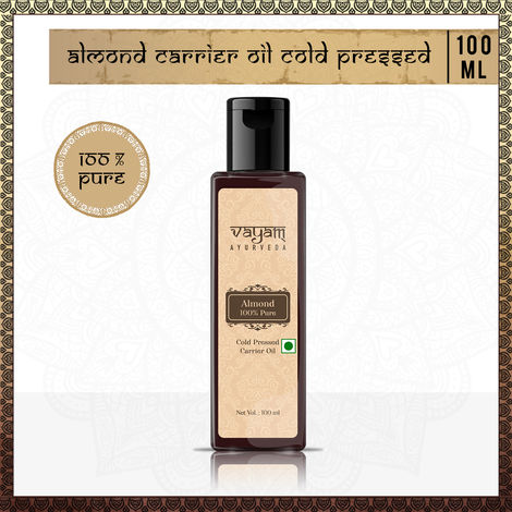 Buy Vayam Ayurveda 100% Pure Almond Coldpressed Carrier Oil (100 ml) | Ayurvedic | Natural | Herbal | Pure | Sulphate free | Paraben Free-Purplle