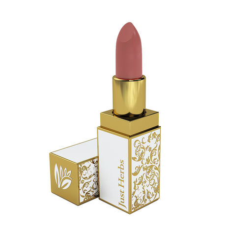 Buy Just Herbs Herb Enriched Ayurvedic Lipstick (Peachy Coral, Shade no. 9)-Purplle