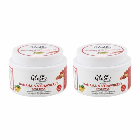Buy Globus Naturals Purifying Banana & Strawberry Anti Aging Face Pack (125 g) - (Pack Of 2)-Purplle