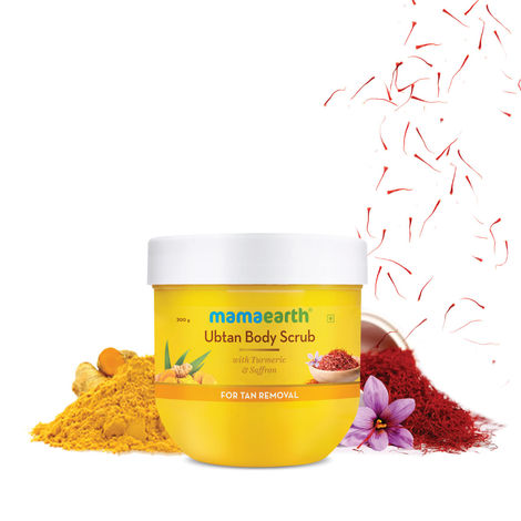Buy Mamaearth Ubtan Body Scrub with Turmeric & Saffron for Tan Removal (200 g)-Purplle