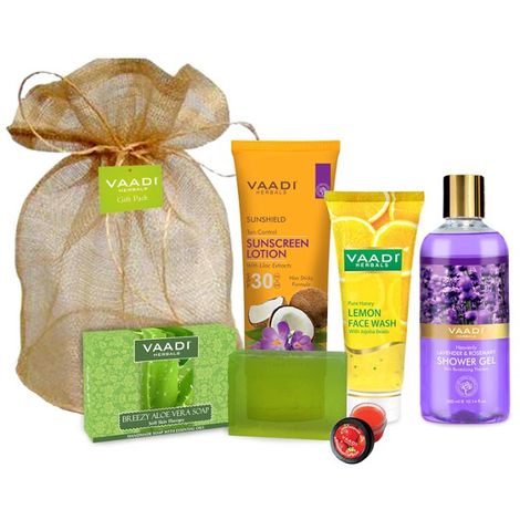 Buy Vaadi Herbals All Purpose Complete Skin Care Travel Kit (555 gm)-Purplle