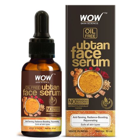 Buy WOW Skin Science Ubtan Face Serum - OIL FREE - For Anti Tanning, Radiance Boosting, Rejuvenating Skin - No Parabens, Silicones - 30 ml-Purplle