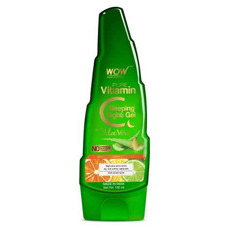 Buy WOW Skin Science Pure Vitamin C Sleeping Night Gel with Aloe Vera (150 ml)-Purplle