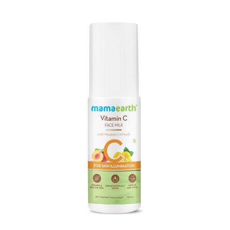 Buy Mamaearth Vitamin C Face Milk with Vitamin C and Peach for Skin Illumination (100 ml)-Purplle
