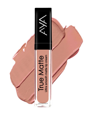 Buy AYA True Matte Liquid Lipstick, Ultra Smooth Matte Lipcream (03 - Brown Nude)-Purplle